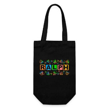 RALPH colourful cubes - Geschenkbeutel für Flaschen - Schwarz - Vorne