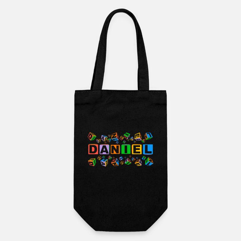 DANIEL colourful cubes - Geschenkbeutel für Flaschen - Schwarz