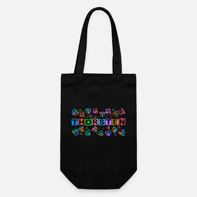 THORSTEN colourful cubes - Geschenkbeutel für Flaschen - Schwarz