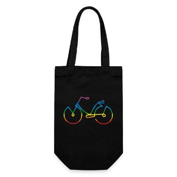 Bike - Gift Bag for Bottles - black - Front