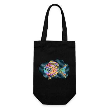 Poisson - Sac à bouteille - noir - Devant