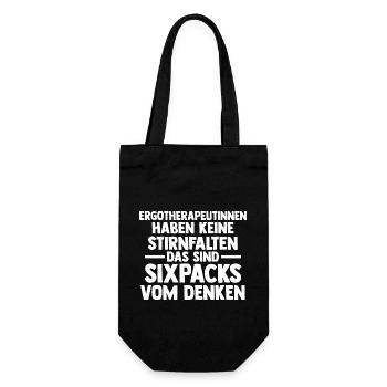 Ergotherapie Ergotherapeutin - Geschenkbeutel für Flaschen - Schwarz - Vorne