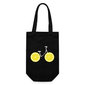 Lemon Bike - Bike Gift Idea - Gift Bag for Bottles - black - Front