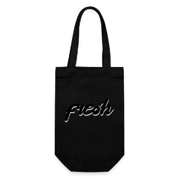 fresh - Geschenkbeutel für Flaschen - Schwarz - Vorne