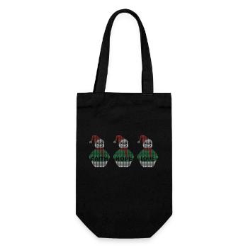 Religious Family Faith Hope Love Christmas - Gift Bag for Bottles - black - Front