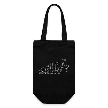 Fußballdesign Fußballmannschaft Fußballspieler - Geschenkbeutel für Flaschen - Schwarz - Vorne