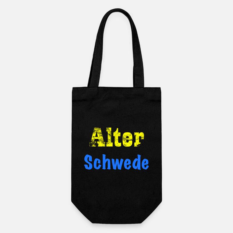 Alter Schwede - Geschenkbeutel für Flaschen - Schwarz