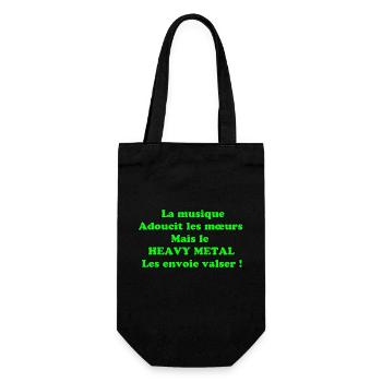 La musique adoucit les mœurs vert - Sac à bouteille - noir - Devant