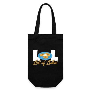 Lot De Latkes Happy Hanoukka Costume Juif - Sac à bouteille - noir - Devant