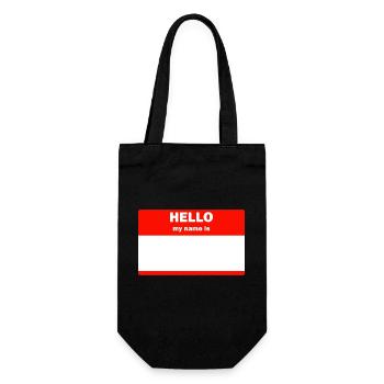 Bonjour, je m’appelle - Sac à bouteille - noir - Devant