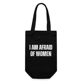 Funny I Am Afraid Of - Gift Bag for Bottles - black - Front