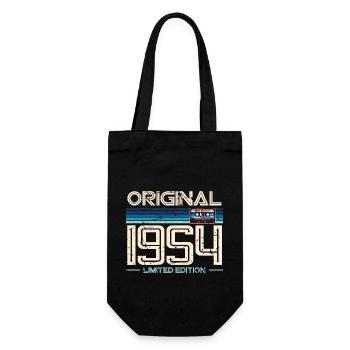 70e anniversaire 1954 Millésime - Sac à bouteille - noir - Devant