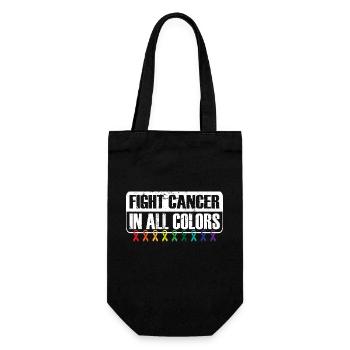 Combattez le cancer dans toutes les couleurs Survivant du cancer - Sac à bouteille - noir - Devant