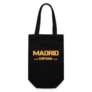 Madrid - Spain - Gift Bag for Bottles - black - Front