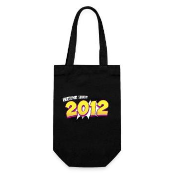 Retro 11th birthday in Pop Art Comic Book Style - Gift Bag for Bottles - black - Front