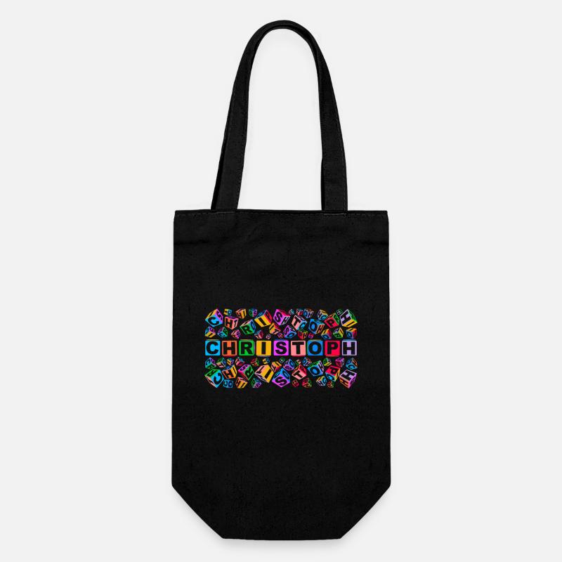 CHRISTOPH colourful cubes - Geschenkbeutel für Flaschen - Schwarz