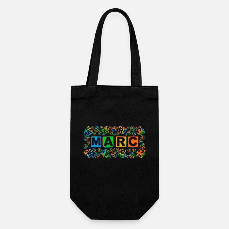 MARC colourful cubes - Geschenkbeutel für Flaschen - Schwarz