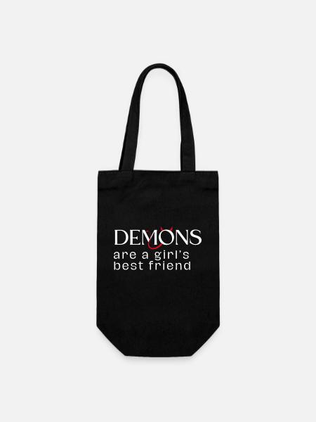 Les démons sont les meilleurs amis d’une fille - Sac à bouteille - noir