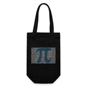 pi shirt 3, 14 pi number symbol math science geek - Gift Bag for Bottles - black - Front