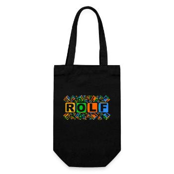 ROLF colourful cubes - Geschenkbeutel für Flaschen - Schwarz - Vorne