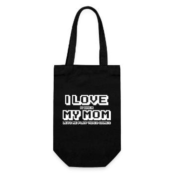 I Love It When My Mom Lets Me Play Video Games - Gift Bag for Bottles - black - Front