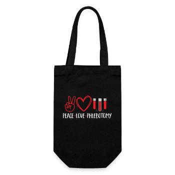 Phlebotomy Blood Draw Blood Nurse - Gift Bag for Bottles - black - Front