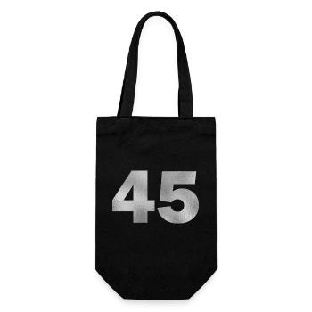 Birthday 45 years - Gift Bag for Bottles - black - Front