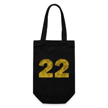 Anniversaire 22 ans - Sac à bouteille - noir - Devant