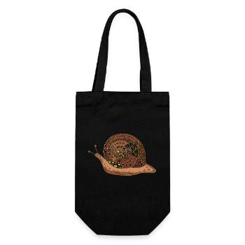 Snail - Gift Bag for Bottles - black - Front