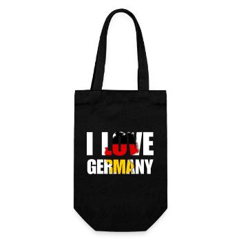 i love Germany - Geschenkbeutel für Flaschen - Schwarz - Vorne