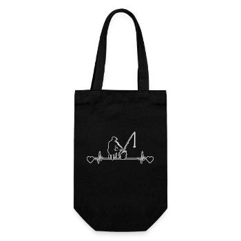 Fishing Fishing Angler Fishing Hook - Gift Bag for Bottles - black - Front