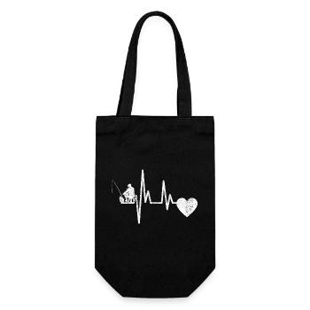 Fishing Fishing Angler Fishing Hook - Gift Bag for Bottles - black - Front