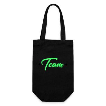 team - Gift Bag for Bottles - black - Front