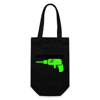 handwerker - Geschenkbeutel für Flaschen - Schwarz - Vorne