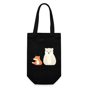 Cute animal motifs for children - Gift Bag for Bottles - black - Front