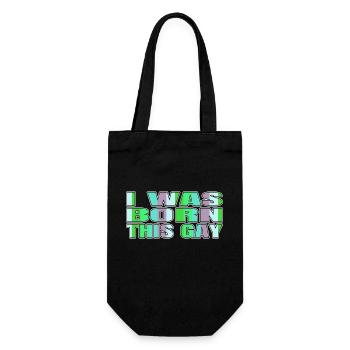 lgbt lesbian arab present funny 4th of july - Geschenkbeutel für Flaschen - Schwarz - Vorne