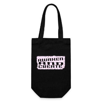 learning present birthday present birthday quote - Gift Bag for Bottles - black - Front