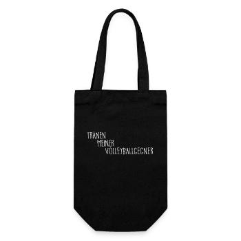 Tränen meiner Volleyballgegner - Geschenkbeutel für Flaschen - Schwarz - Vorne