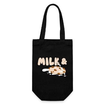 Lait et biscuits - Sac à bouteille - noir - Devant