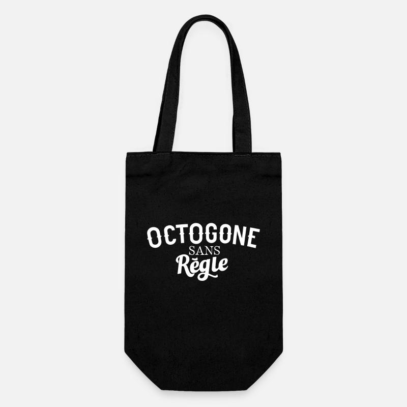 Octogone sans règle - Sac à bouteille - noir