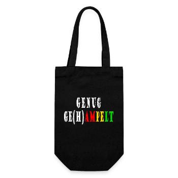 GENUG GE(H)AMPELT Ampel-Protest - Geschenkbeutel für Flaschen - Schwarz - Vorne