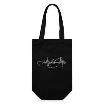 Fishing Fishing Fishing Angler Fishing Hooks - Gift Bag for Bottles - black - Front
