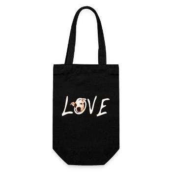 L’amour du Staffordshire - Sac à bouteille - noir - Devant
