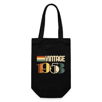 Jahrgang 1953 - 1953 Geburtstagsgeschenk - Geschenkbeutel für Flaschen - Schwarz - Vorne
