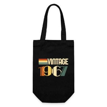 Jahrgang 1967 - 1967 Geburtstagsgeschenk - Geschenkbeutel für Flaschen - Schwarz - Vorne