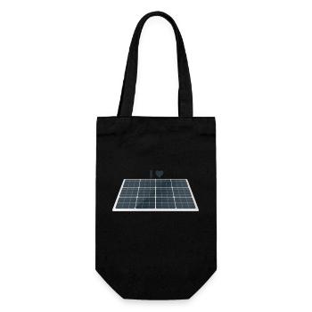 I LOVE PV - Gift Bag for Bottles - black - Front