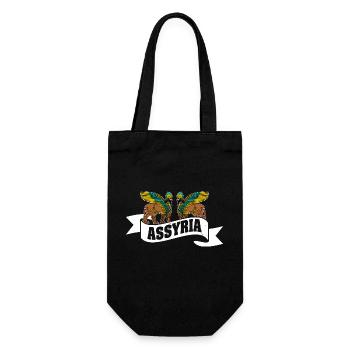 Assyria Sumerian Lamassu Babylon Sumer Antique - Gift Bag for Bottles - black - Front
