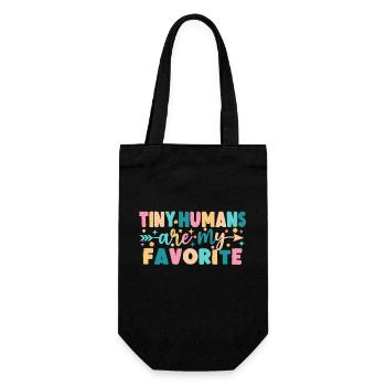 Tiny Humans Are My Favorite - Gift Bag for Bottles - black - Front