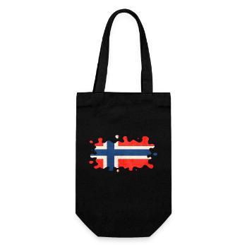 Norvège Norvège Drapeau Scandinavie Norden Tor Viking - Sac à bouteille - noir - Devant