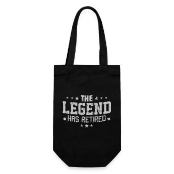 The Legend Has Retired Funny Retirement Gifts For - Gift Bag for Bottles - black - Front